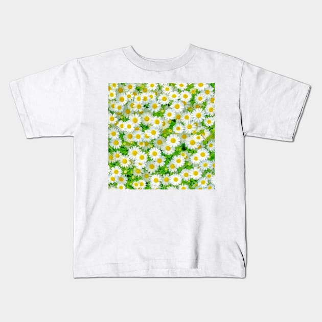 White flower bed Kids T-Shirt by Itsyamini